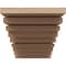 Ekena Millwork 7"W x 14"D x 7"H Wide Landon Rough Cedar Woodgrain TimberThane Corbel, Primed Tan CORUR07X14X07LANRCPR - alternate 2